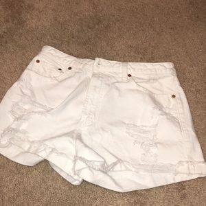 Abercrombie And Fitch White Shorts